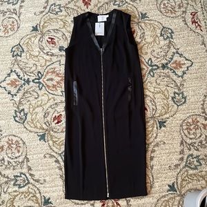 NWT ASOS Black Zip-Up Dress